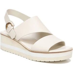 Vince Shelby Sandal Wedge Heel Cream Leather